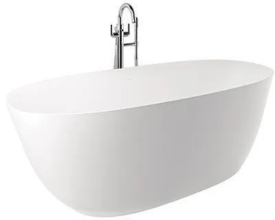 Baignoire Kludi -RESA O Ovale 180 x 80 cm H58 cm Blanc mat avec évacuation