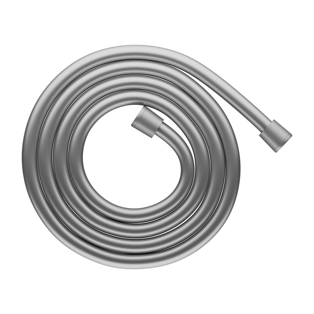 Tuyau de douche en plastique Keuco, G 1/2", avec protection anti-pli, 1600 mm, finition aluminium, 54995171600