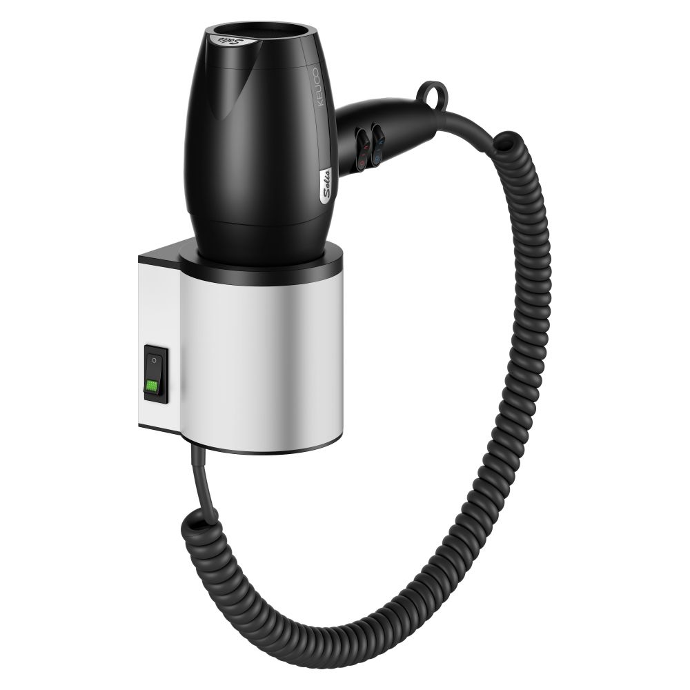 Sèche-serviettes Keuco Plan, 230V, 3 niveaux de chauffage, 2 vitesses, protection contre la surchauffe, argent anodisé/gris anthracite