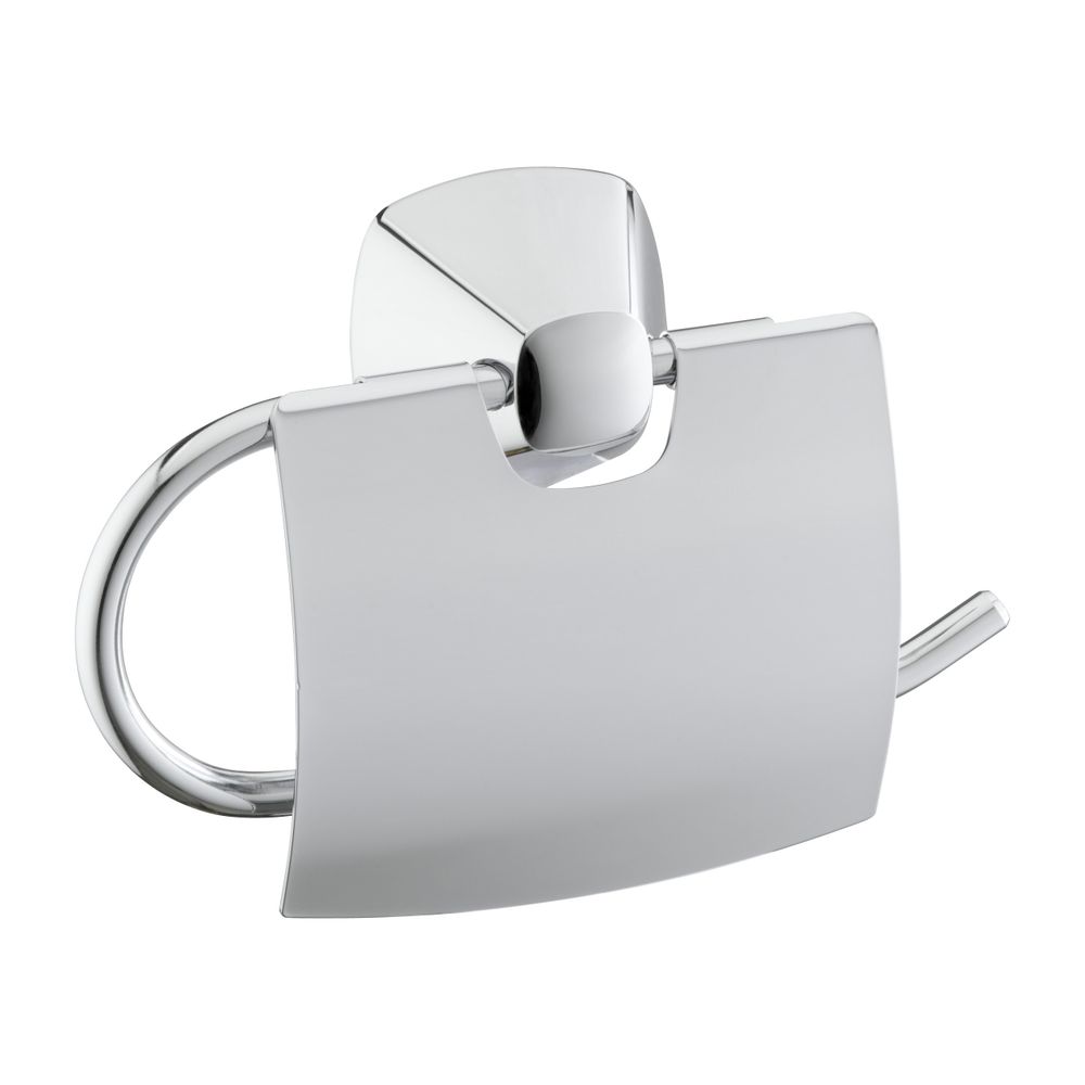 Support papier toilette City.2 de Keuco avec couvercle, pivotant, avec kit de fixation, chromé, 02760010000