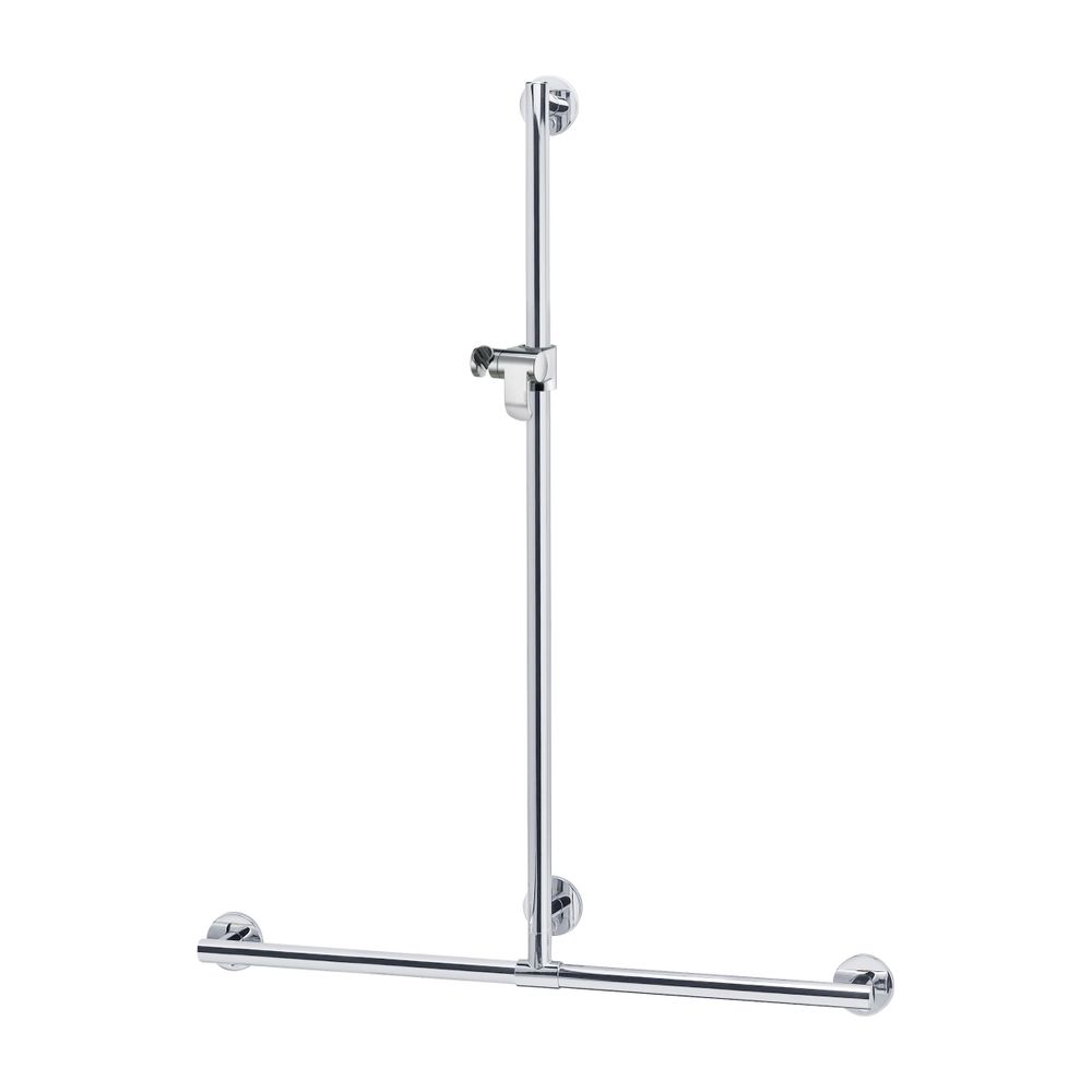 Keuco Plan Care barre de douche avec barre de pommeau, 682/1263 mm, argent anodisé, 34914170611