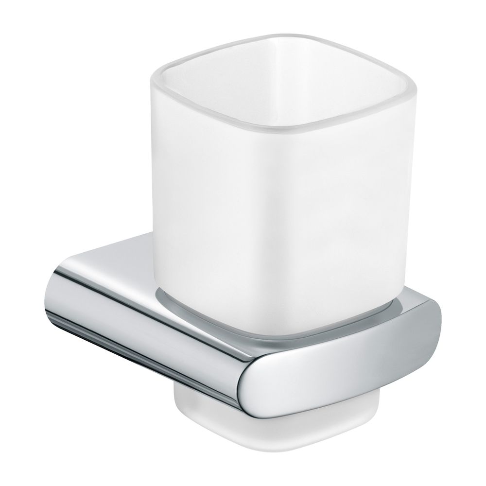 Support en verre Elegance de Keuco avec verre en cristal véritable, chromé, réf. 11650019000