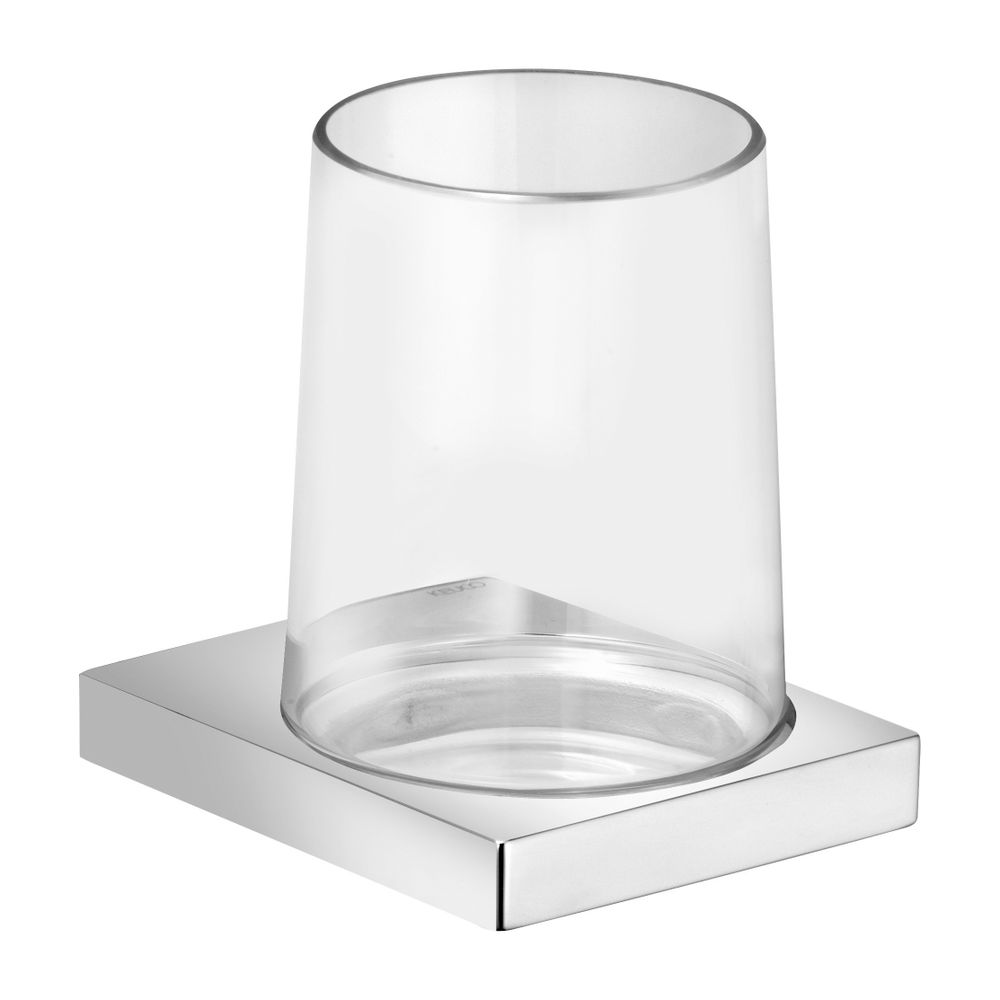 Keuco Edition 11 Support en verre, verre cristal, avec kit de fixation, laiton brossé, 11150019000