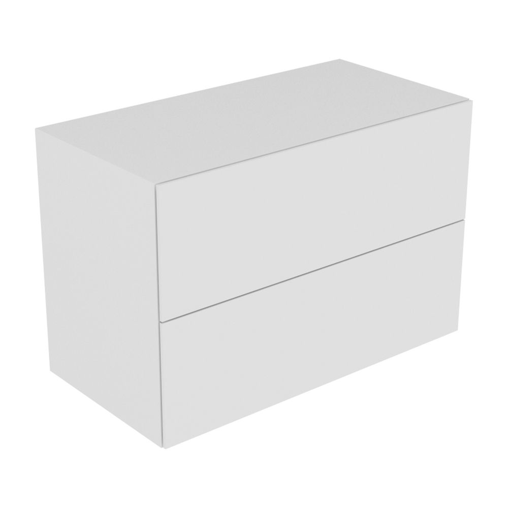 Meuble de salle de bain Keuco Edition 11 avec 2 tiroirs, 1050x700x535 mm, Blanc brillant/Blanc brillant, 31325210000