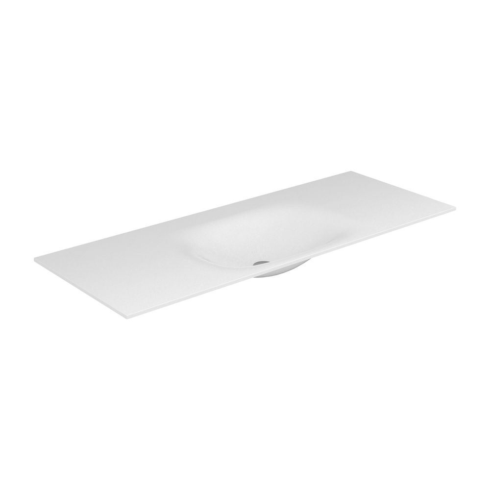 Lavabo encastrable Keuco Edition 11 Varicor, sans perçage, 2100x17x535mm, Arktisweiß seidenmatt, 31270702100