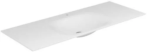 Lavabo encastrable Keuco Edition 11 Varicor, avec perçage 1 trou, 2800x17x535mm, Arktisweiß seidenmatt, 31270702801