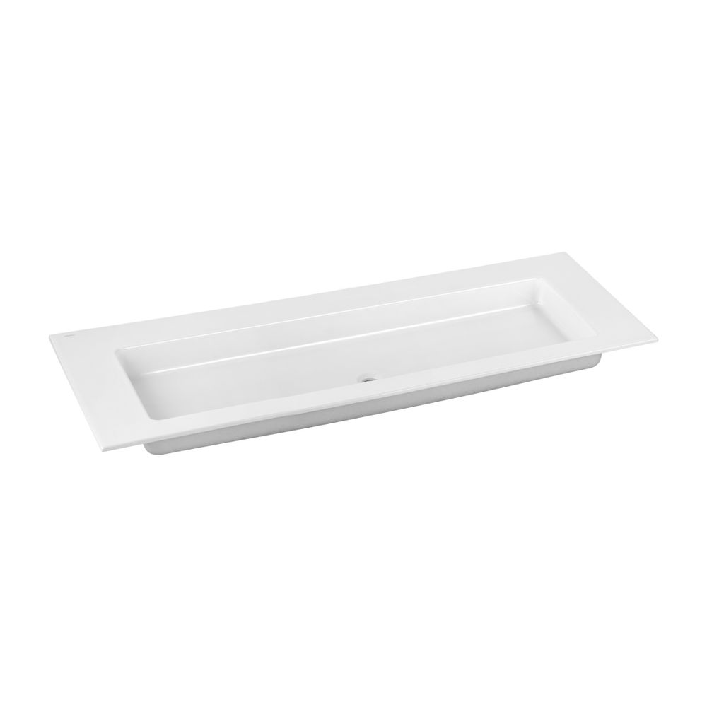 Lavabo en céramique Keuco Royal 60 sans trou de robinetterie, 1409x17x538mm, Blanc, 32160311400