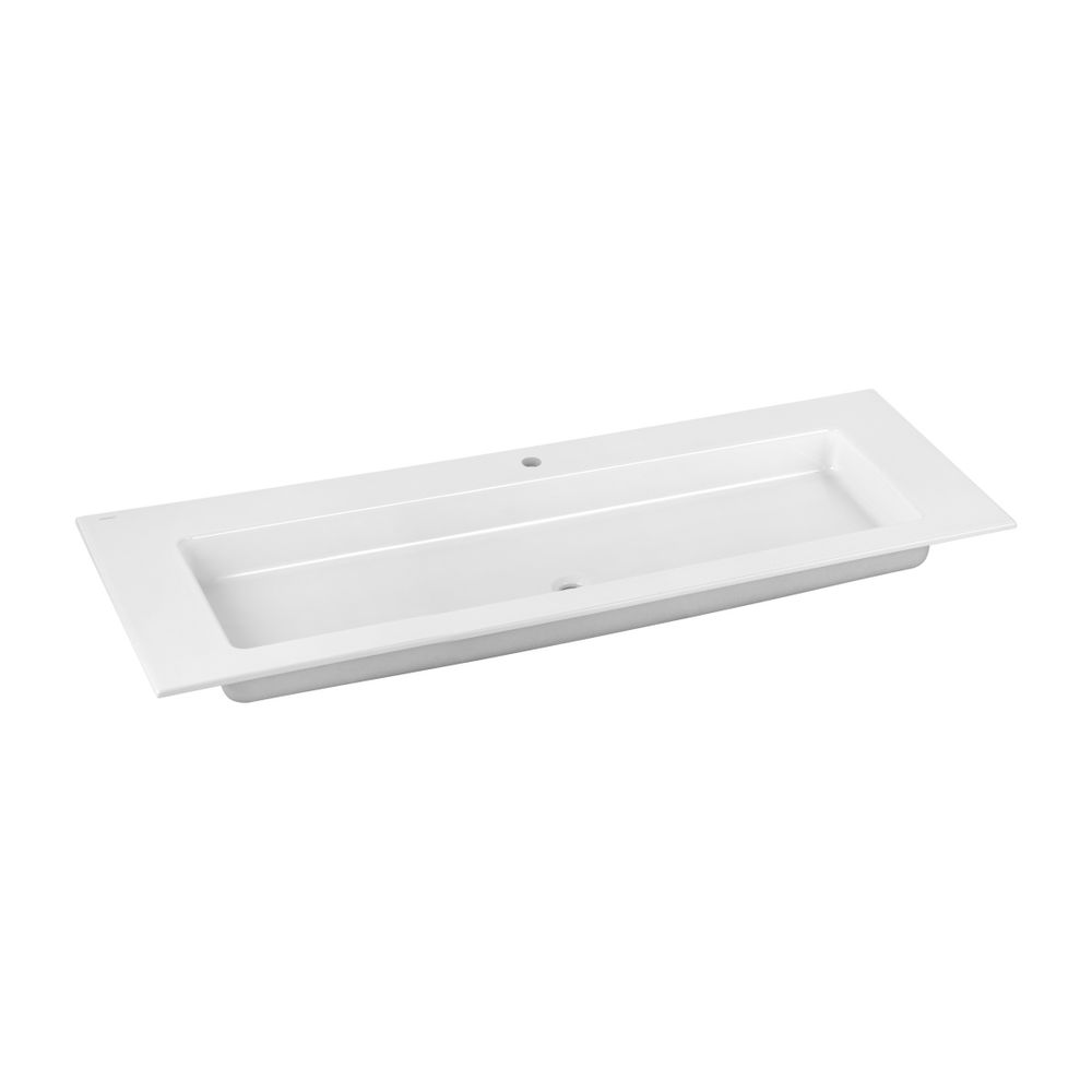 Keuco Royal 60 Lavabo en céramique avec trou pour robinetterie à 1 trou, 1409x17x538mm, blanc, 32160311401