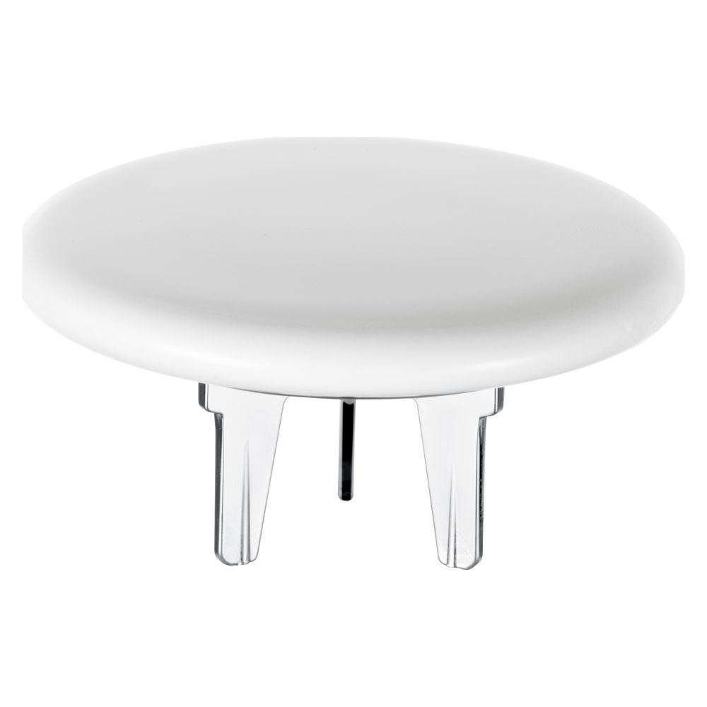 Couvercle de soupape pour soupape à tige Ø 80 mm, avec revêtement de surface CleanPlus, céramique blanc, 59990310001