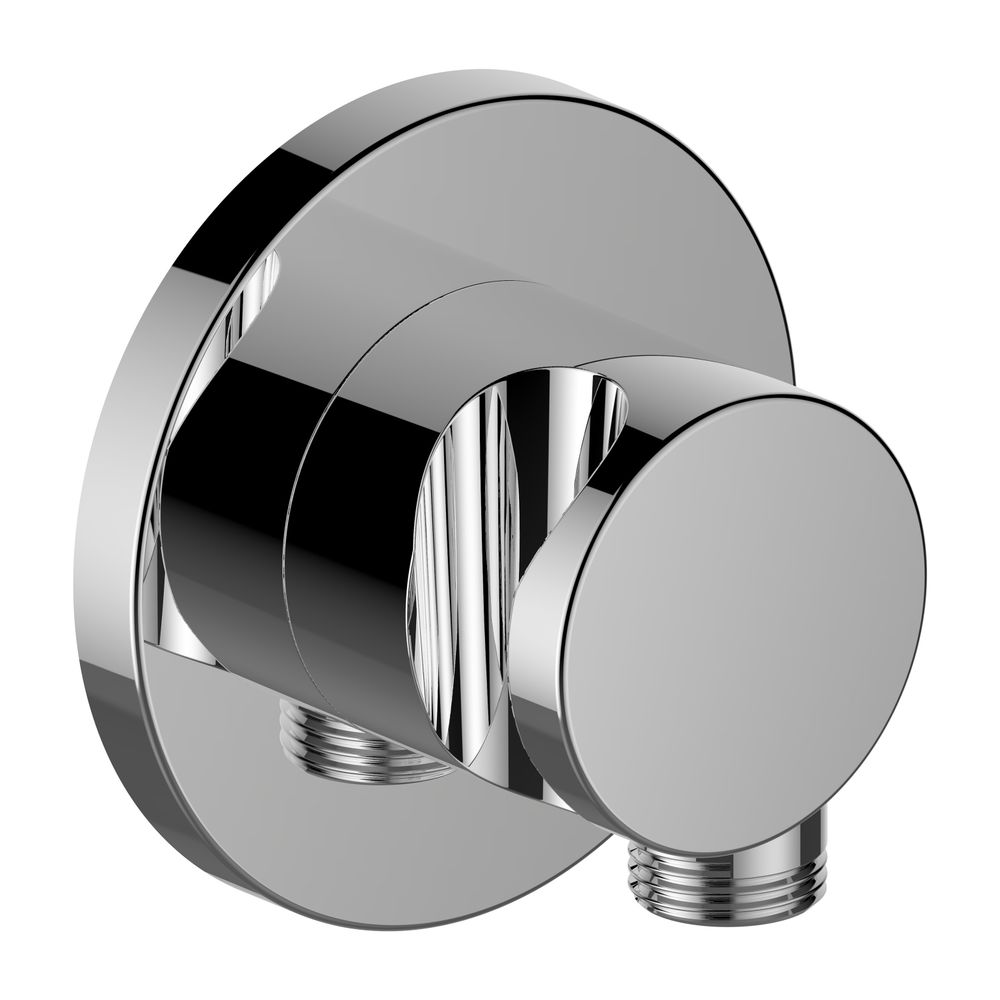 Keuco Ixmo raccord de tuyau avec support de pommeau 1/2", anti-retour, rosace ronde, chromé