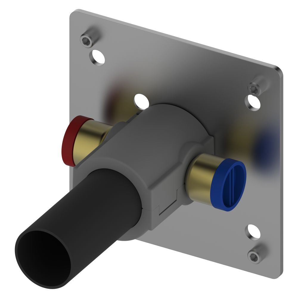 Corps de base encastré pour mitigeur monocommande de lavabo, 1 trou pour séries 52916, 59516, 59916000075