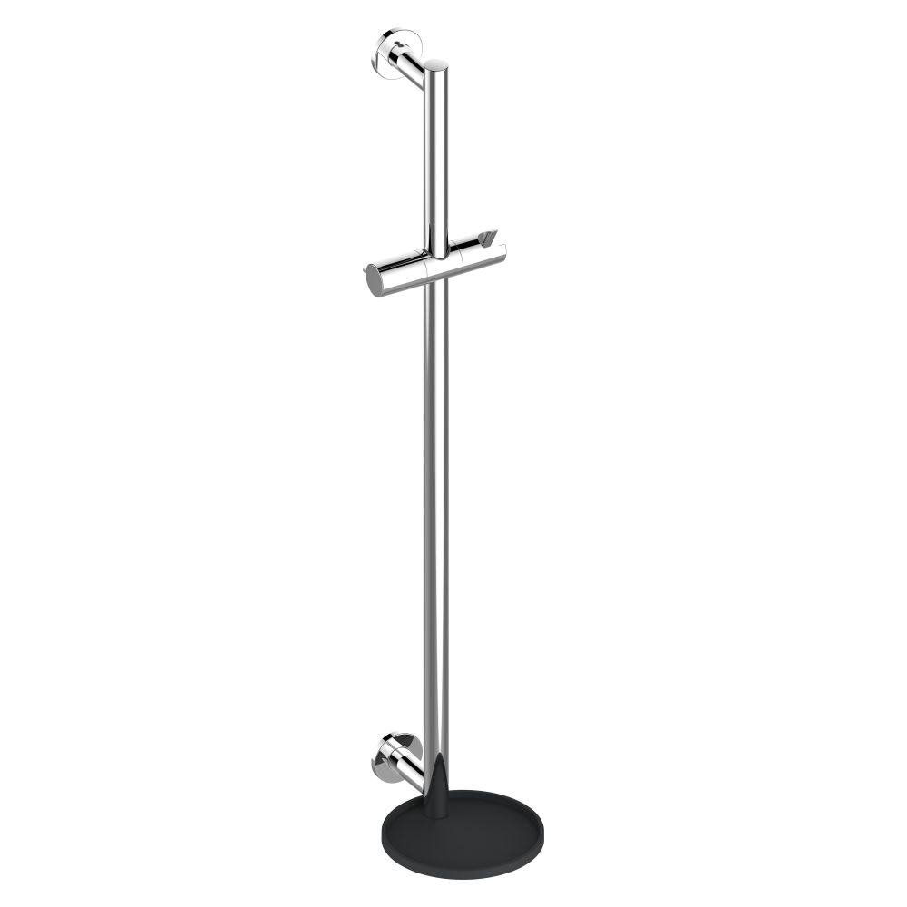 Support pour barre de douche Ixmo, noir-gris, 59585000037