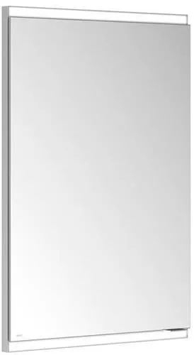 Meuble miroir Royal Modular 2.0 Keuco 1 porte à gauche, éclairé, encastrable mural, 500x700x120 mm, argent anodisé, Réf. 800010050000000