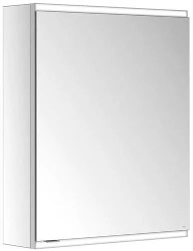 Keuco Royal Modular 2.0 Armoire miroir 1 porte à droite, éclairée, pose en applique, 600x700x160 mm, argent anodisé