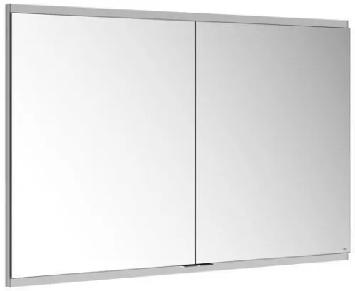 Meuble miroir Royal Modular 2.0 Keuco 2 portes, non éclairé, encastrable mural, 1200x700x160 mm, argent anodisé