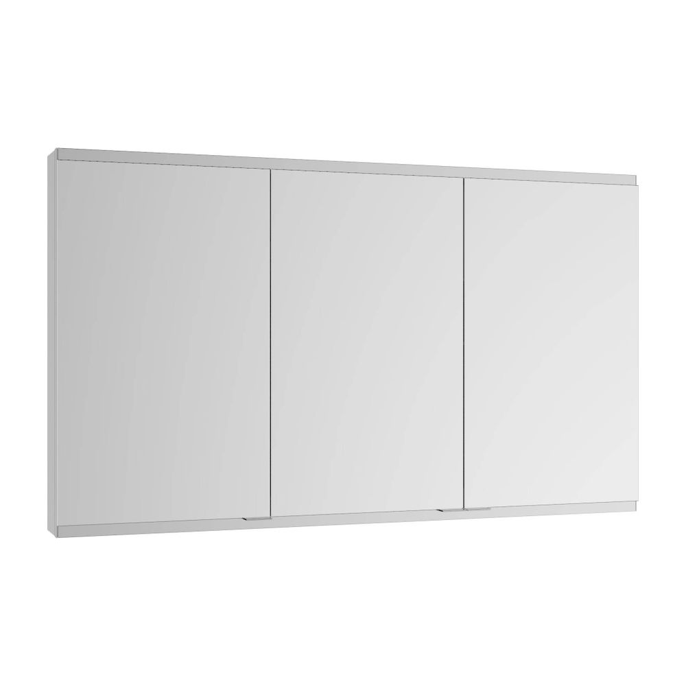 Keuco Royal Modular 2.0 Armoire miroir, 3 portes, non éclairée, montage mural, 1200x900x160mm, argent anodisé