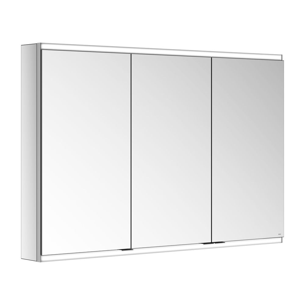 Keuco Royal Modular 2.0 Armoire miroir 3 portes, éclairée, montage mural, 1100x700x120 mm, argenté anodisé