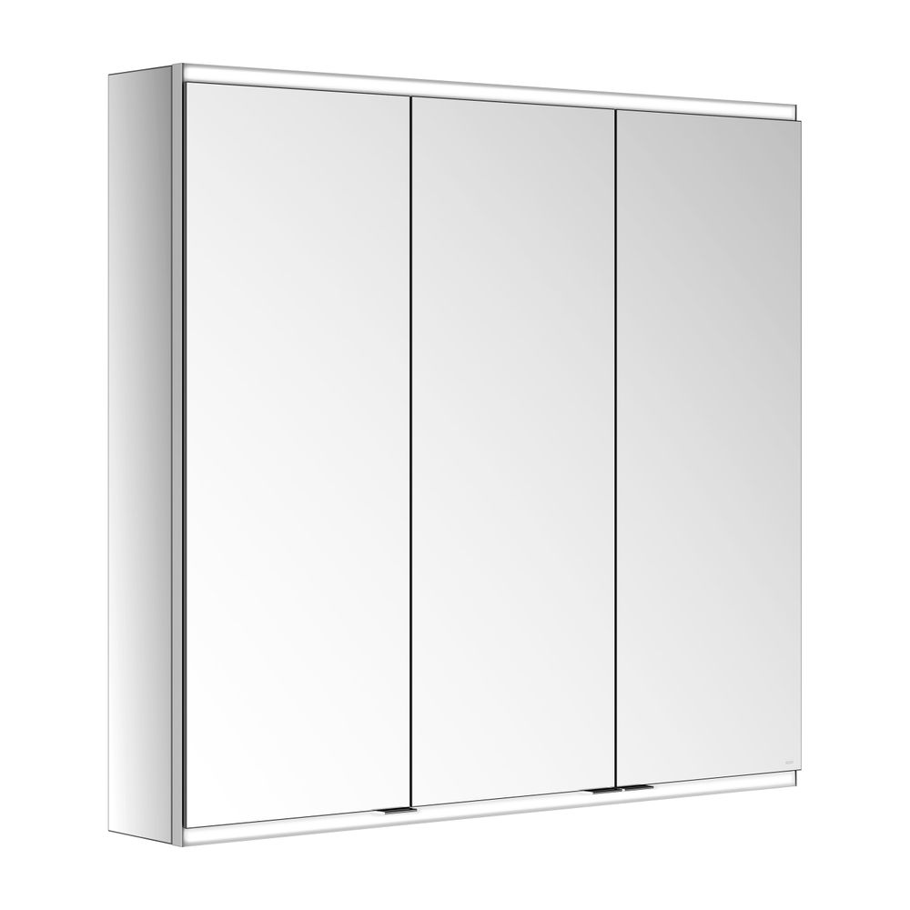 Keuco Royal Modular 2.0 Armoire miroir 3 portes, éclairée, pose en saillie, 1000x900x160 mm, argent anodisé
