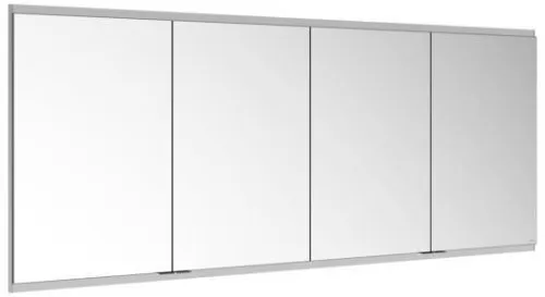 Keuco Royal Modular 2.0 Armoire miroir, 4 portes, sans éclairage, encastrable, 1900x700x120mm, argent anodisé