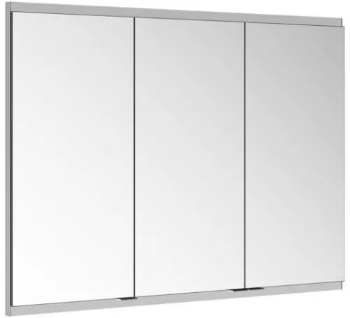 Keuco Royal Modular 2.0 Armoire miroir, 3 portes, sans éclairage, encastrable, 1050x700x120 mm, argent anodisé