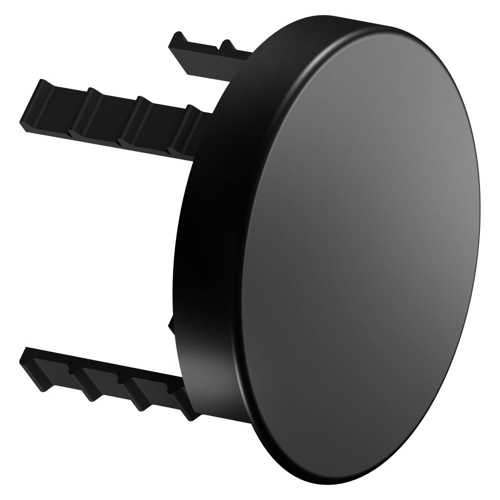 Cache rond Keuco pour disconnexion de tuyauterie, Ø 90 mm, Noir mat, 59949370001