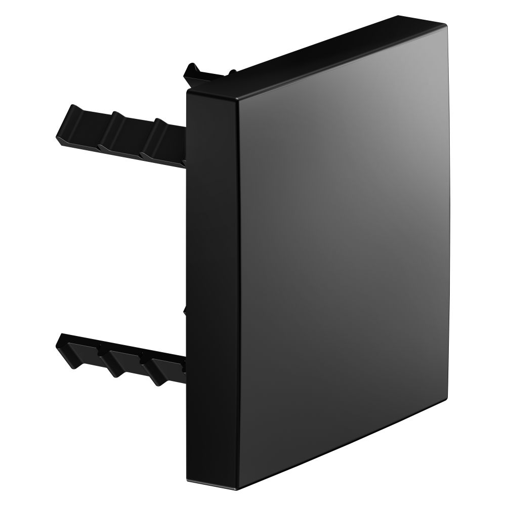 Keuco Cache-équerre pour disconnexion de tuyauterie, 90x90mm, Noir mat, 59949370002