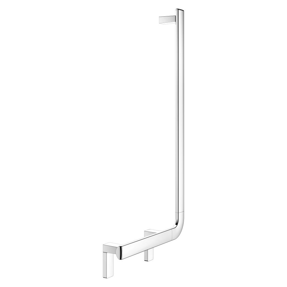Poignée d'angle 90° droite Keuco Axess, 400/800 mm, avec 2 kits de fixation, chromée, 35006010801