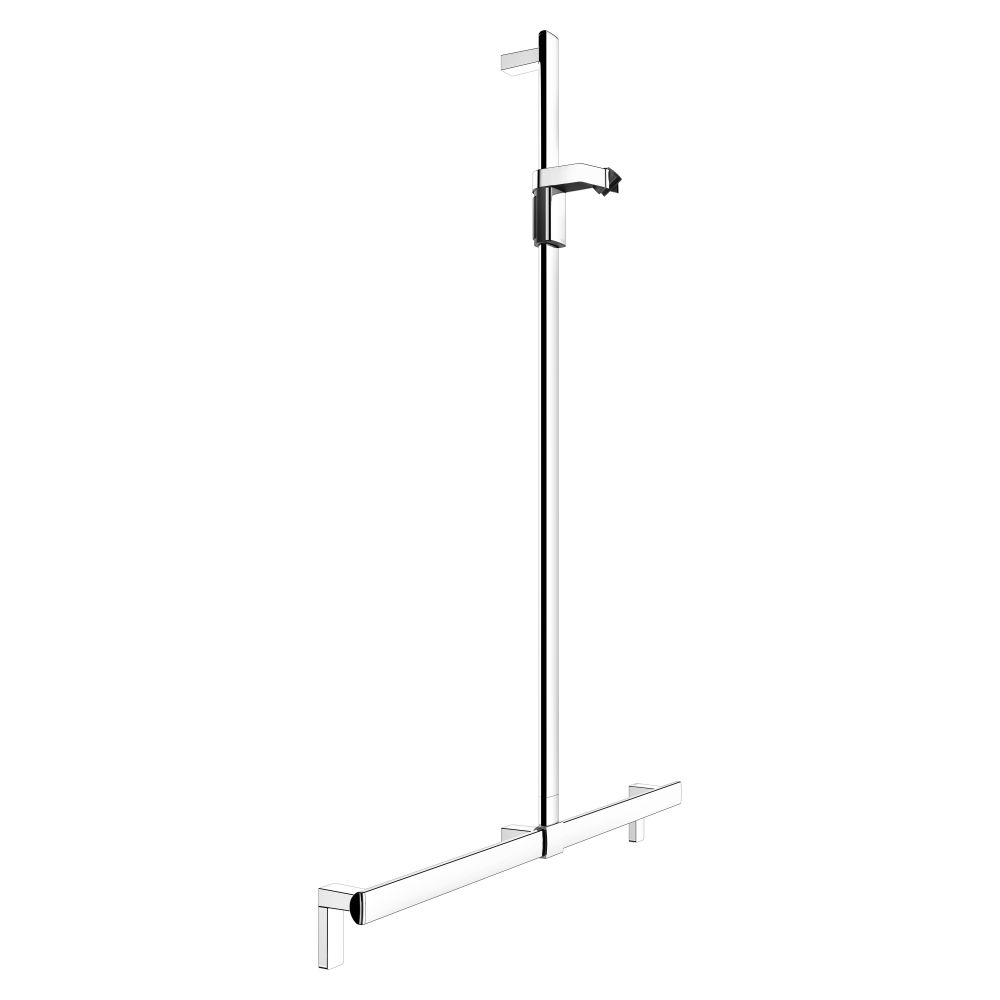 Keuco Axess barre de douche avec colonne de douche, 1000/1301 mm, avec 2 jeux de fixation 1, Chromé, 35014011013