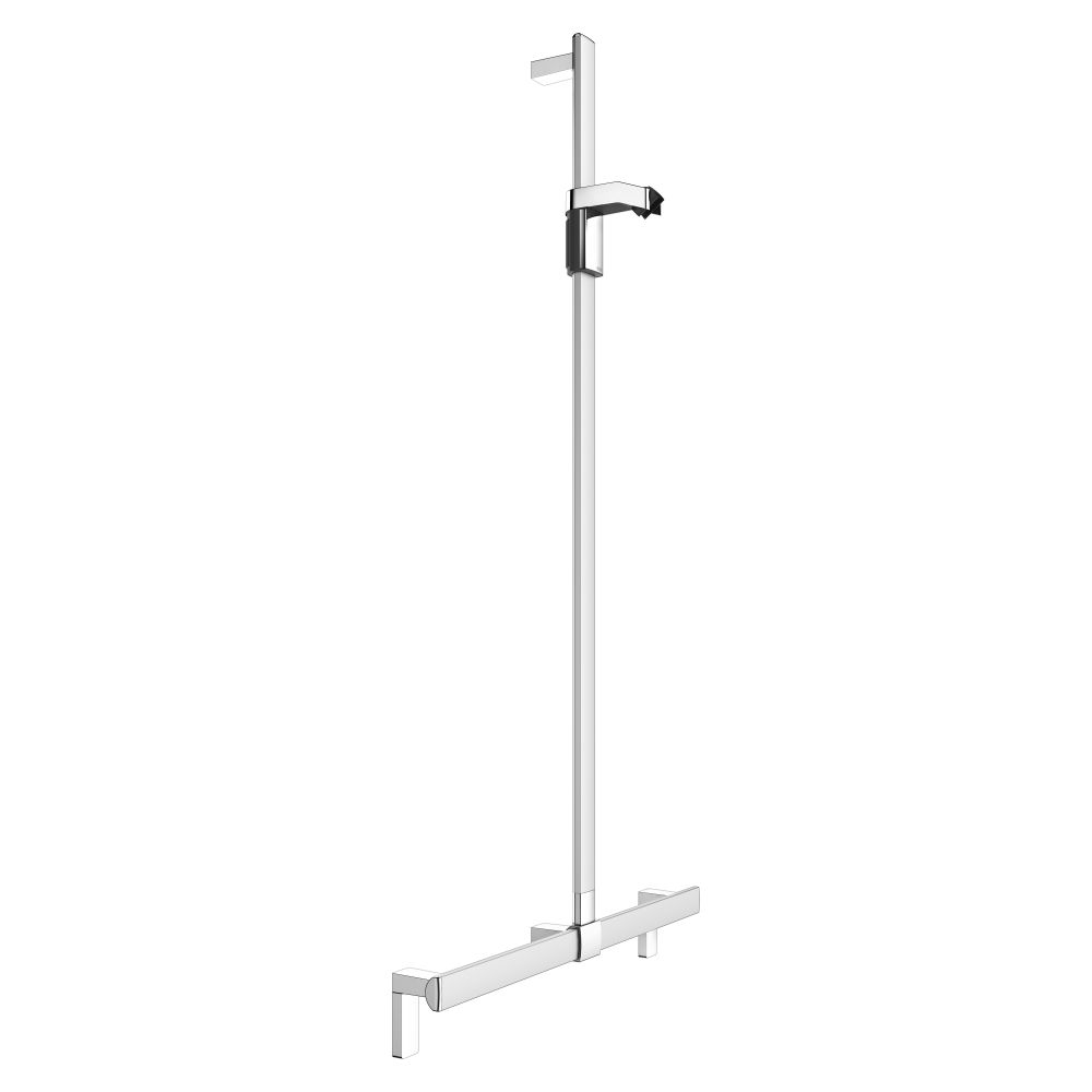Barre de douche Axess avec colonne de douche, 700/1301 mm, avec 2 jeux de fixation, argenté anodisé, 35014177013