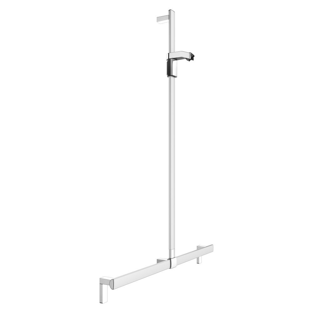 Barre de douche avec colonne de douche Axess de Keuco, 1000/1301 mm, avec 2 jeux de fixation 1, argenté anodisé, 35014171013