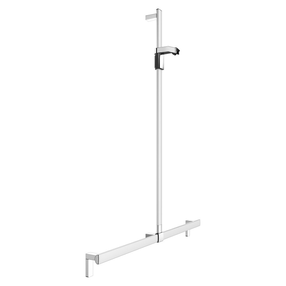 Keuco Axess barre de douche avec colonne de douche, 1150/1301 mm, avec 2 jeux de fixation 1, Argent anodisé, 35014171213