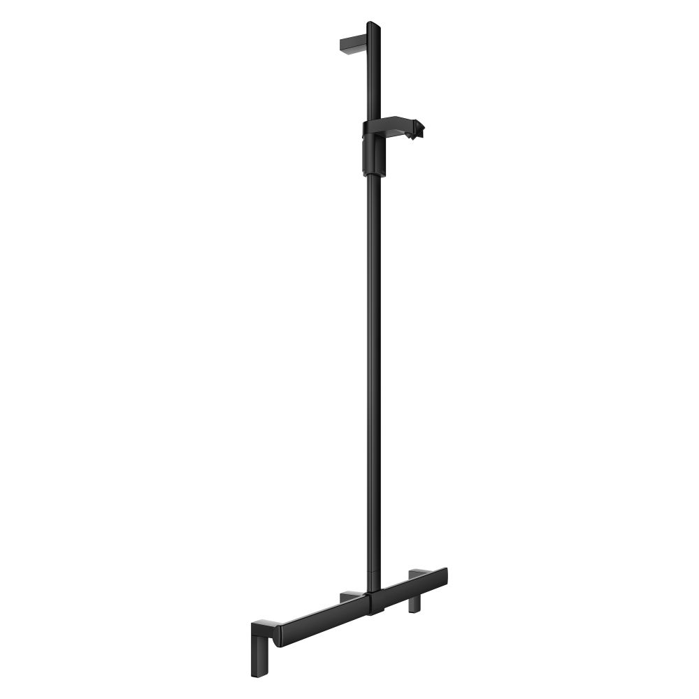 Keuco Axess barre de douche avec colonne de douche, 700/1301 mm, avec 2 jeux de fixation 1, Noir mat, 35014377013