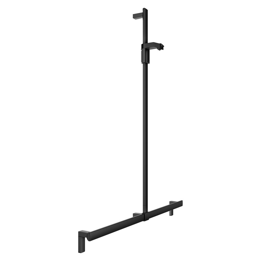 Barre de douche avec pommeau Axess de Keuco, 1150/1301 mm, avec 2 jeux de fixation 1, noir mat, 35014371213