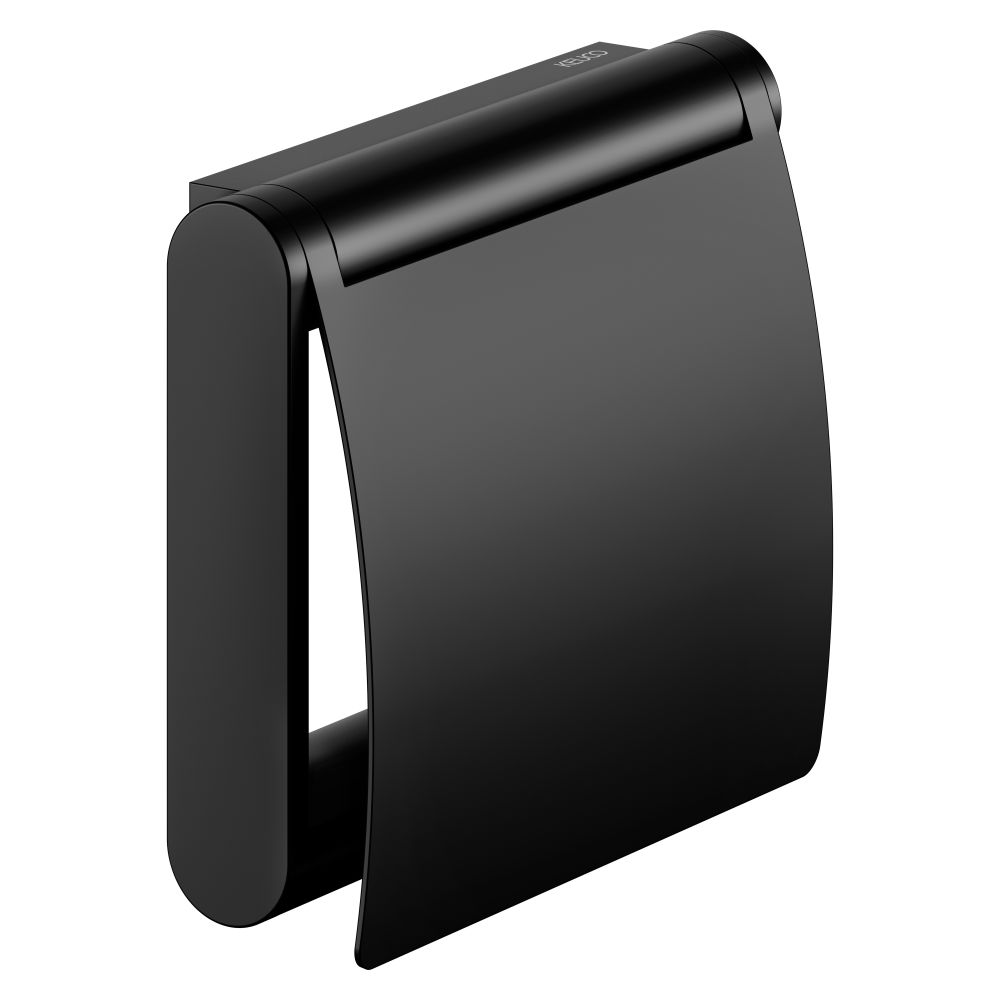 Porte-rouleau de papier toilette Keuco Plan, pivotant avec set de fixation, Noir mat, référence 14960370000