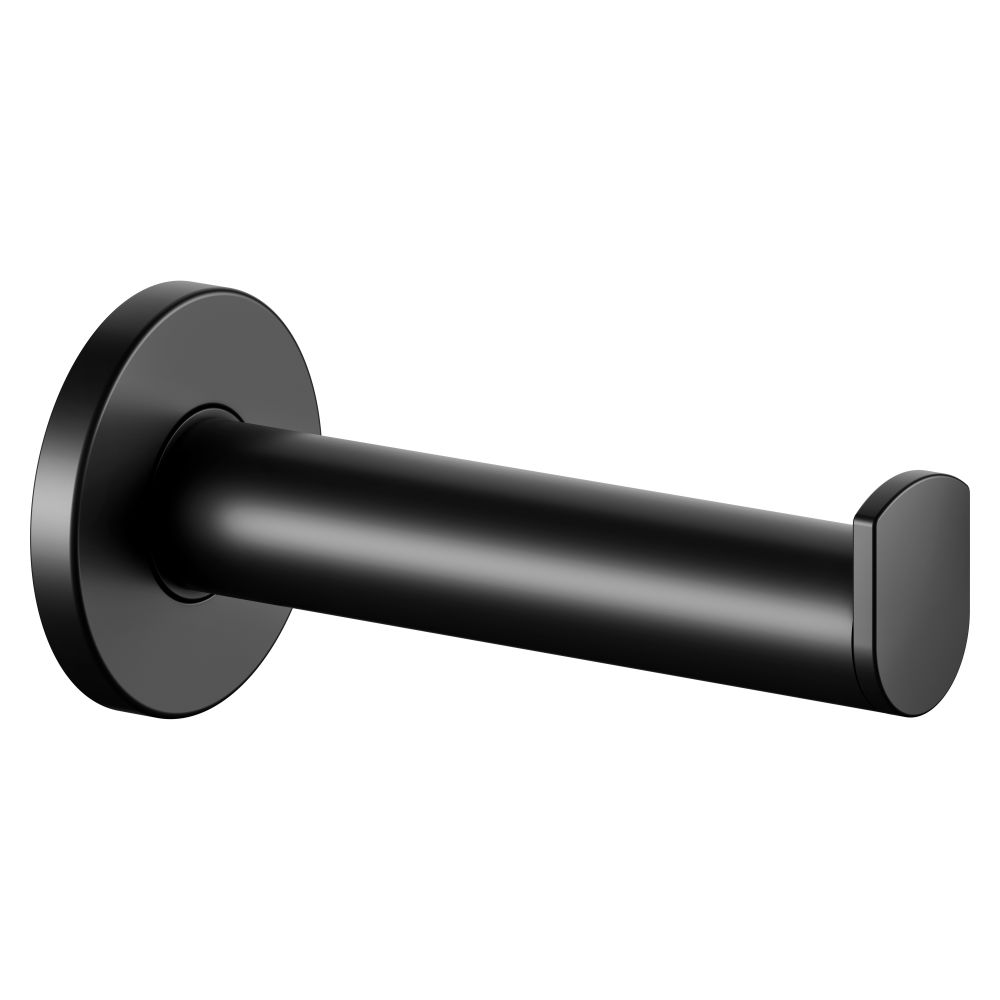 Support de rouleau de papier toilette de rechange Plan Keuco, 1 rouleau, largeur de rouleau 120 mm, montage horizontal, noir mat, 14963370000