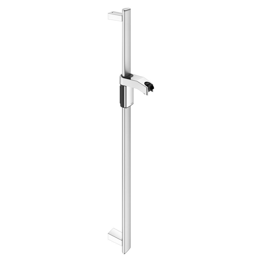 Tige de douche Keuco Axess pour flexibles avec écrou conique, 900 mm, avec kit de fixation 1, argent anodisé, 35012170900