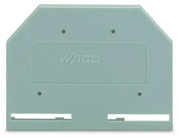 Plaque de fin et d'espacement Wago 281-301, 3 mm, gris