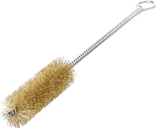 Brosse cylindrique L.300mm D.3mm fil de laiton 0,10mm garniture L.100mm 10 LESSMANN