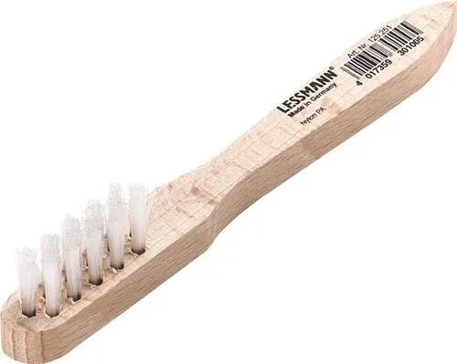 Lessmann Brosse de bougie d'allumage longueur 150 mm 0,3 mm Nylon PA lisse 3 rangs