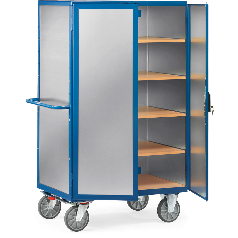 Fetra Chariot de transport 5592 avec parois en aluminium, surface de chargement 1000 x 680 mm