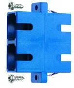 Telegärtner SC Duplex Couplage MM/SM, manchon en céramique, boîtier en plastique, bleu (100007238)