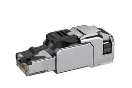 Connecteur RJ45 Telegärtner MFP8-SL T568 A Cat.6A, montable sur site, AWG24/1-AWG22/1, AWG27/7-AWG22/7, argent (100035951)