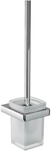 Emco Garniture de brosse WC trend 00100 - partie verre satiné chromé