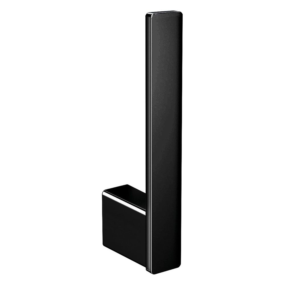 Support à rouleau de papier de rechange EMCO Loft, vertical pour 1 rouleau, fixation murale, noir Zamak avec matériel de fixation