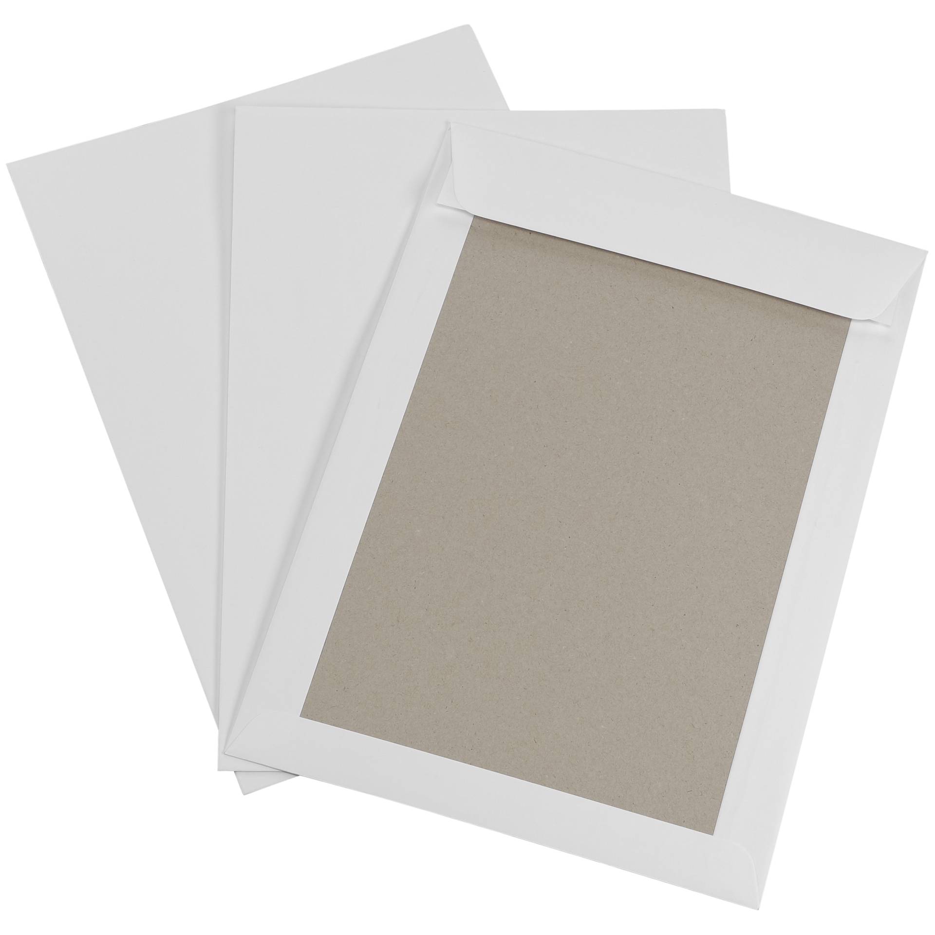 MAILmedia Pochette dos papier DIN C4 blanc, 1 boîte = 100 pièces — lot de 100 pièces
