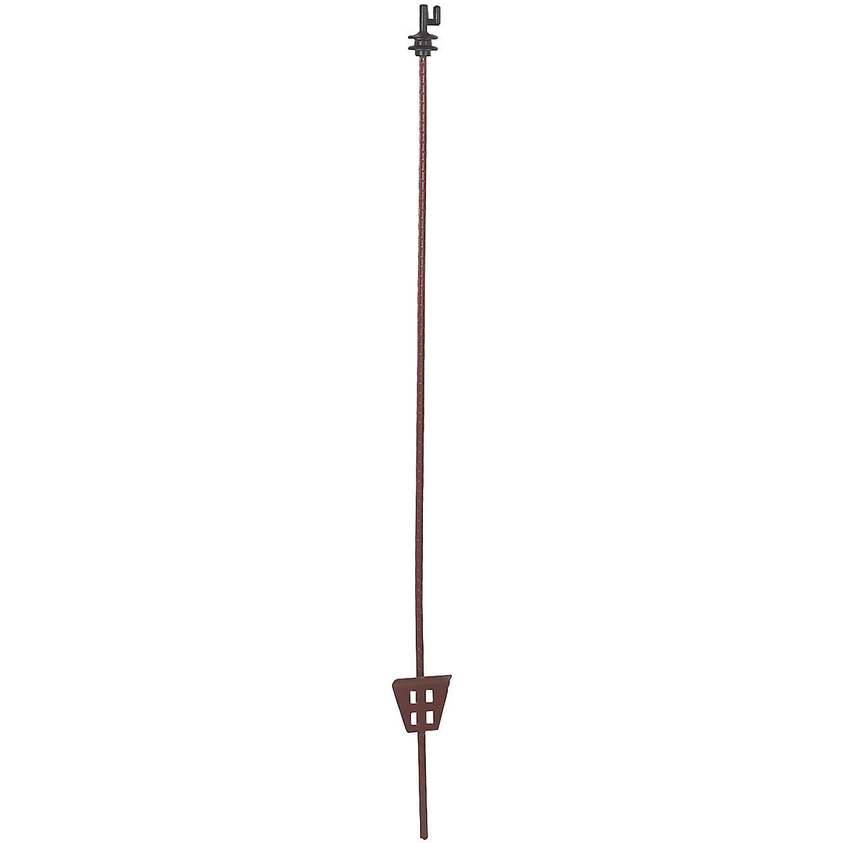Kerbl pieu en acier à ressort ovale 107 cm avec isolateur de tête