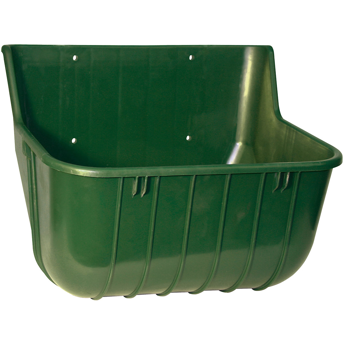 Auge rectangulaire en plastique Kerbl pour bovins et chevaux, sans bord, env. 15 L