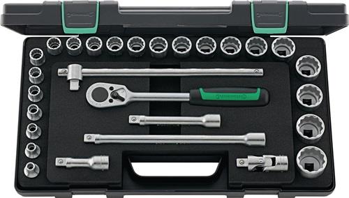 Jeu de douilles Stahlwille 50/22/6 28 pièces 1/2" SW 8-32 mm Nombre de dents 36 12 pans - 96031407
