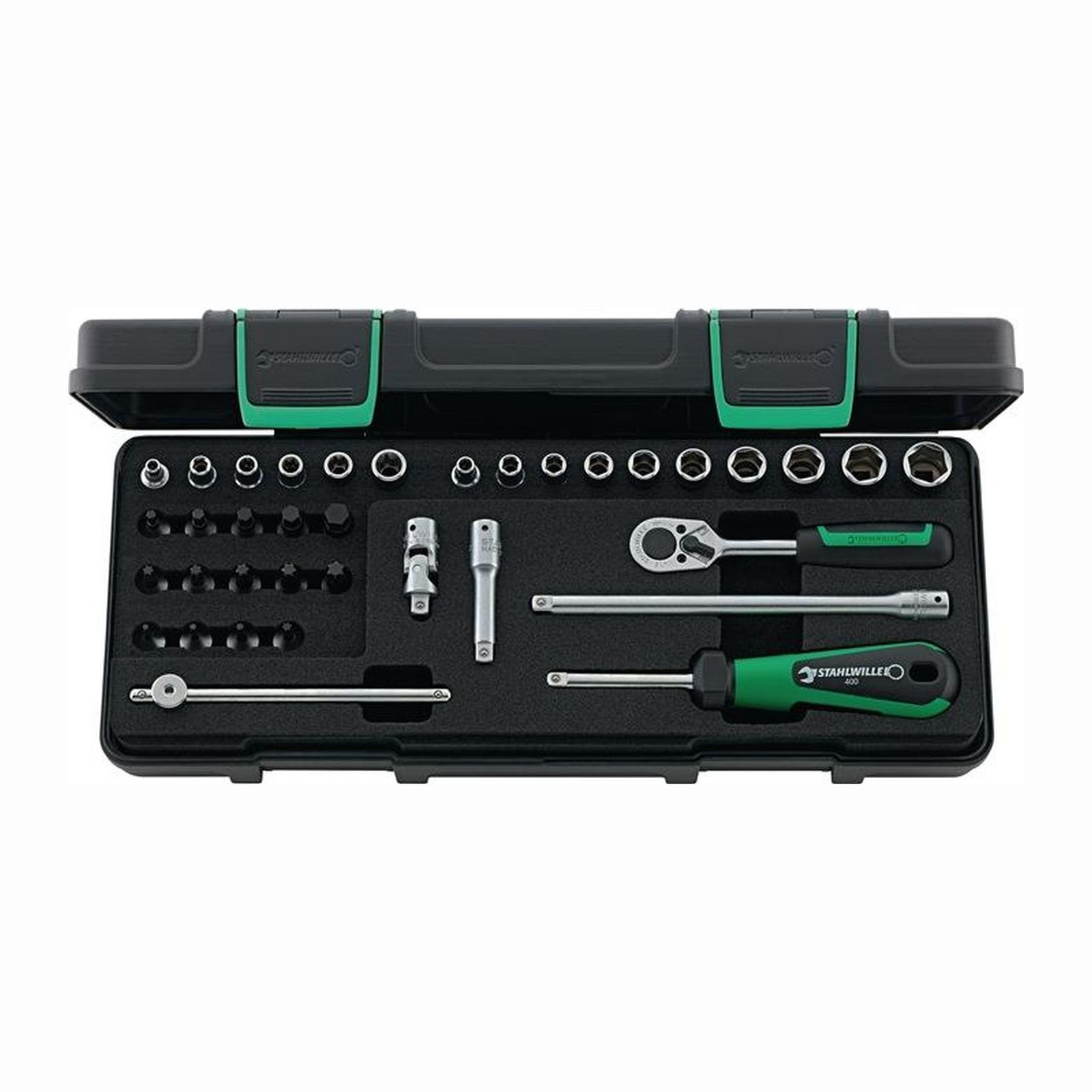 Stahlwille Jeu de clés à douille 88TX 36 pièces 1/4" SW 5-13 mm Nombre de dents 22 6 pans - 98819801