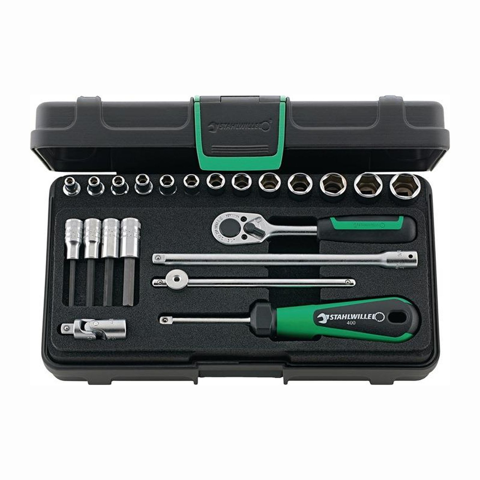 Stahlwille Jeu de douilles 40/44/17/5 KN 22 pièces 1/4" Tailles de clés 3,5-13 mm Nombre de dents 22 6 pans